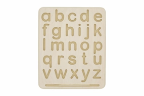 Wooden Alphabet Tracing Board (Uppercase and Lowercase)