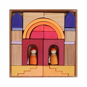 Wooden Building World Desert Sand Set