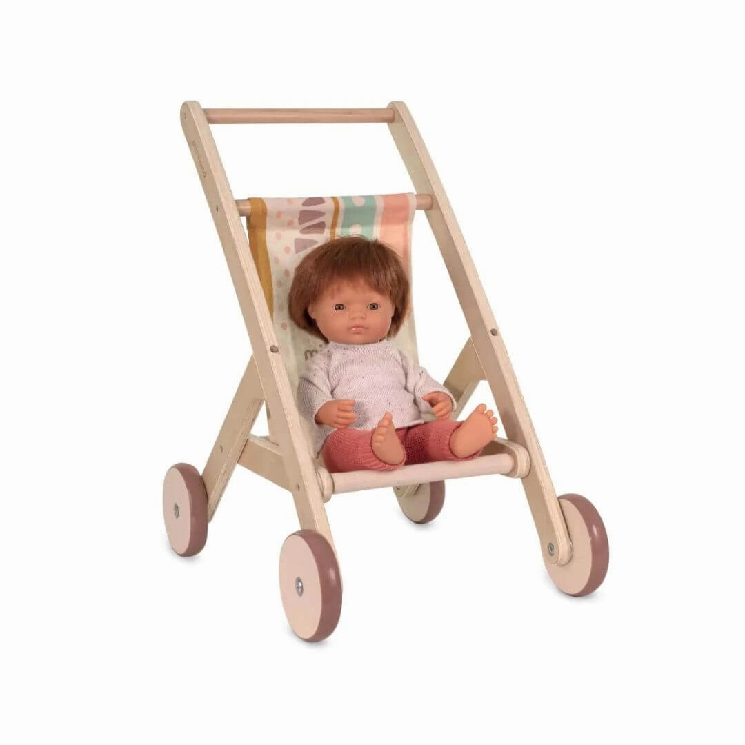 Wooden Doll Stroller