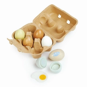 Wooden Eggs, Set of 6