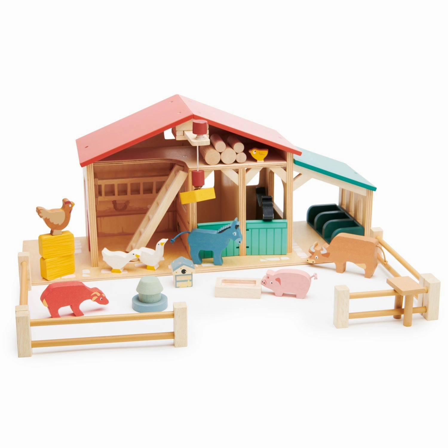 Wooden Farm Set