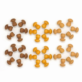 Wooden Mandala Set, Little Mushrooms