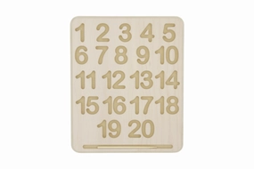 Wooden Number Tracing Board