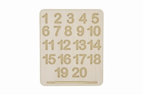 Wooden Number Tracing Board