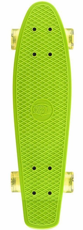 XOOTZ 22-Inch Skateboard with LED Light Up Wheels - Green
