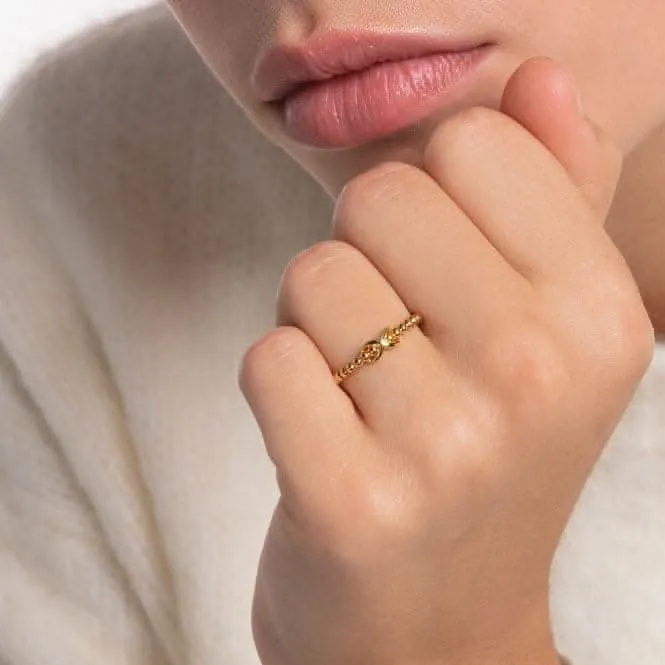 Yellow Gold Infinity Knot Ring TR2320-413-39 Thomas Sabo Rings