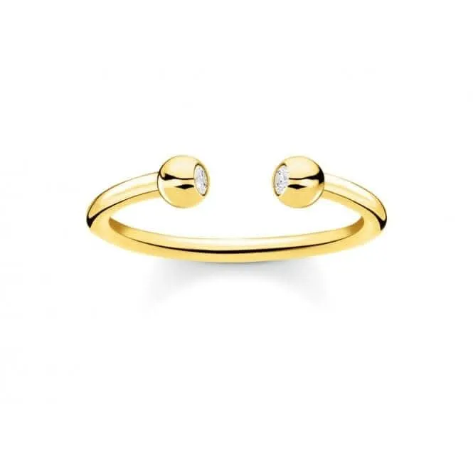 Yellow Gold Piercing Ring TR2319-414-14 Thomas Sabo Rings